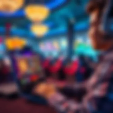 Player enjoying an online casino game on a digital device