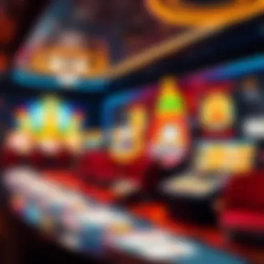 A digital casino interface showcasing various online games