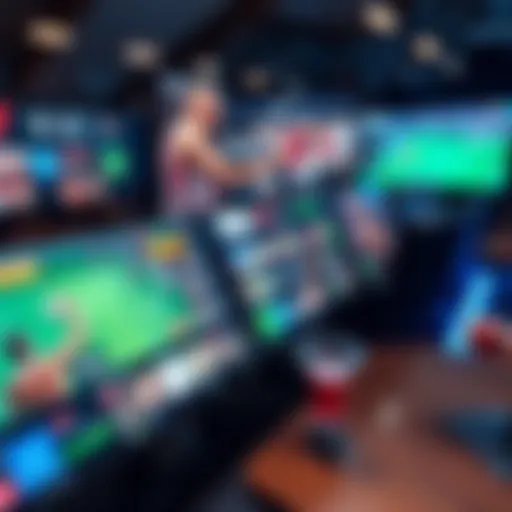 Diverse Sports Betting Platforms Online sports betting platforms showcasing various sports options