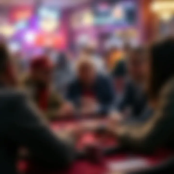 Community members engaging over poker strategies