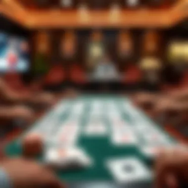 A strategic layout of cards in a Ply Rummy game