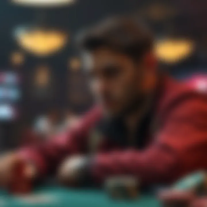 Strategic Considerations with Pocket Rockets A poker player contemplating their next move