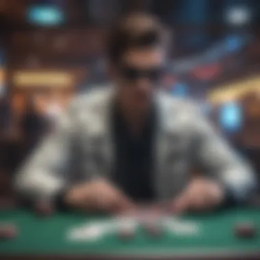Future of Poker Gaming Technology A futuristic depiction of technology enhancing online poker experiences