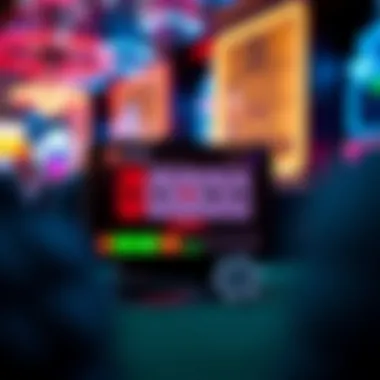 User interface of a poker application