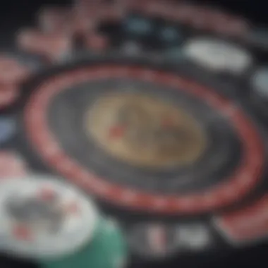 Detailed Application of Denomination Stickers Close-up of a poker chip sticker application