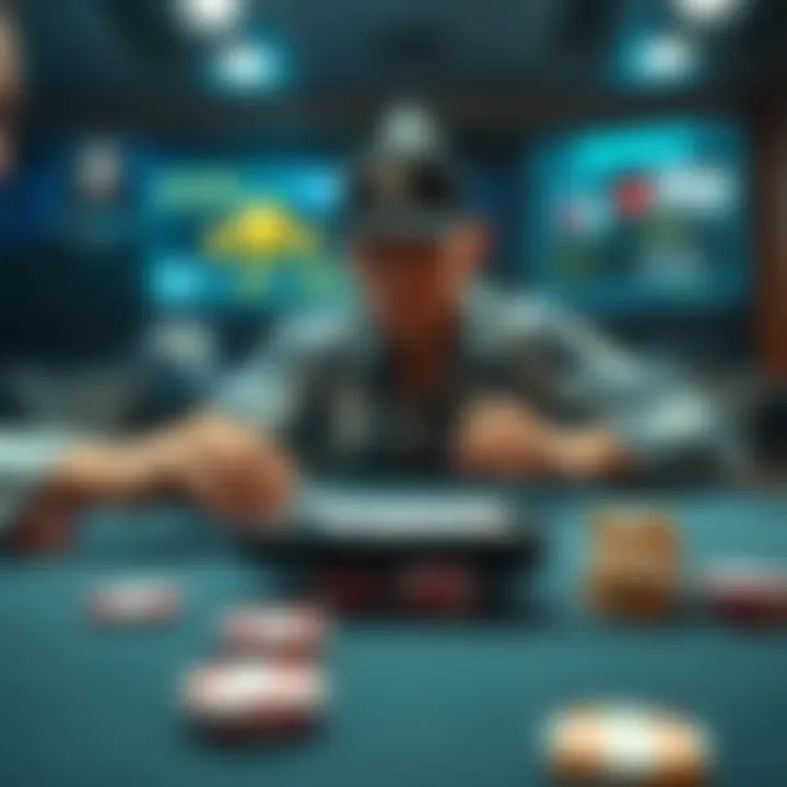 Secure online poker environment showcasing user interface