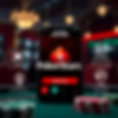 Security features displayed in the PokerStars app