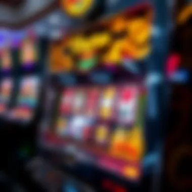 Unique Themed Slot Machine Close-up view of a unique themed slot machine showcasing its intricate design