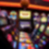 Vibrant display of the top slot machines at Thunder Valley Casino