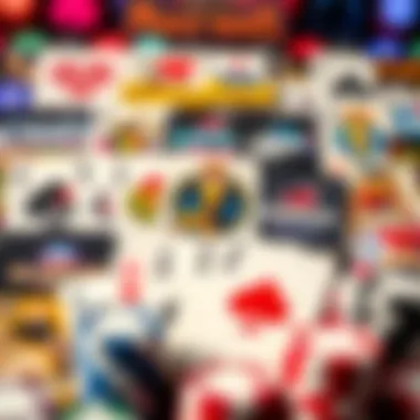 A collection of popular online card game logos showcasing variety