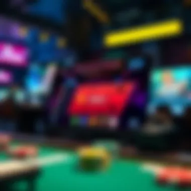 An engaging online card game interface displaying vibrant graphics