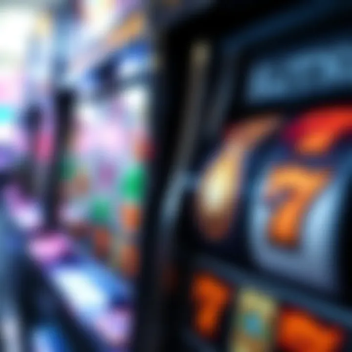 A close-up of a slot machine displaying unique symbols and bonuses