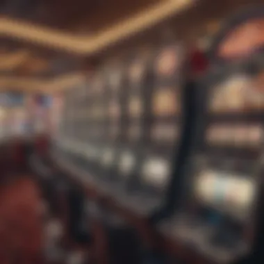The Distinctive Experience of Real Slots Diverse array of slot machines in a bustling casino.