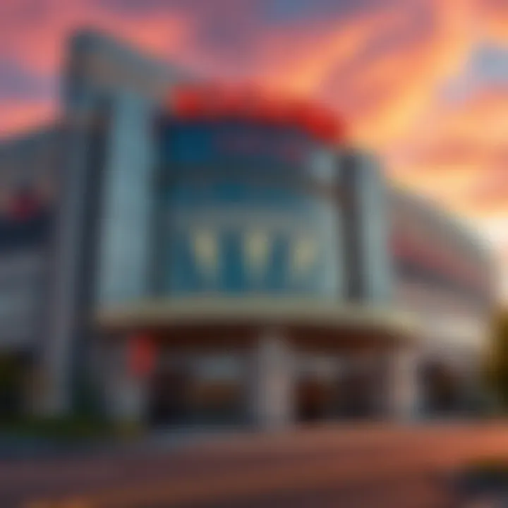 The Modern Aesthetic of Rockford Casino Facade of Rockford Casino showcasing modern architecture