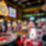 An array of casino game types displayed