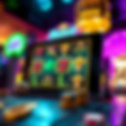 Dynamic interface of a slot app showcasing rewards