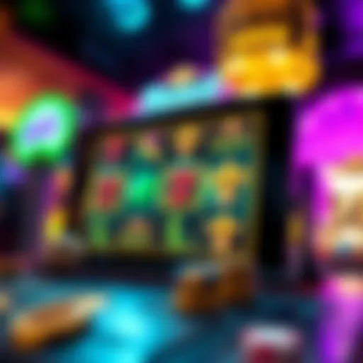 Dynamic interface of a slot app showcasing rewards