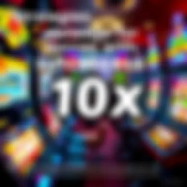Graphic showcasing strategies for 10x slot machines