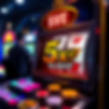 Illustration of 5x slot machine payout structure