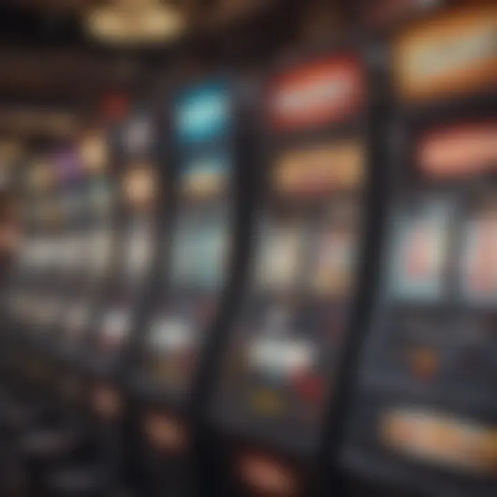Illustration showcasing different types of slot machines available in Las Vegas