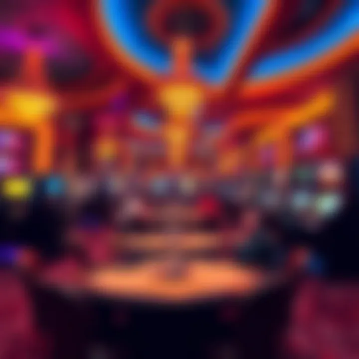 Vibrant atmosphere of the gaming floor