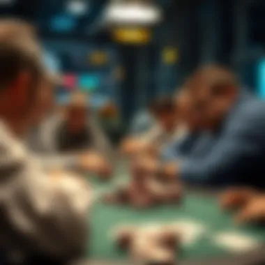 Community engagement during a Texas Hold'em game