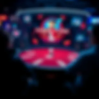 A virtual Texas Hold'em poker table on Facebook