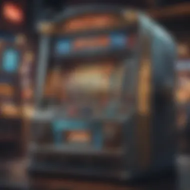 Futuristic Design of a Slot Machine Futuristic design of a slot machine representing upcoming trends