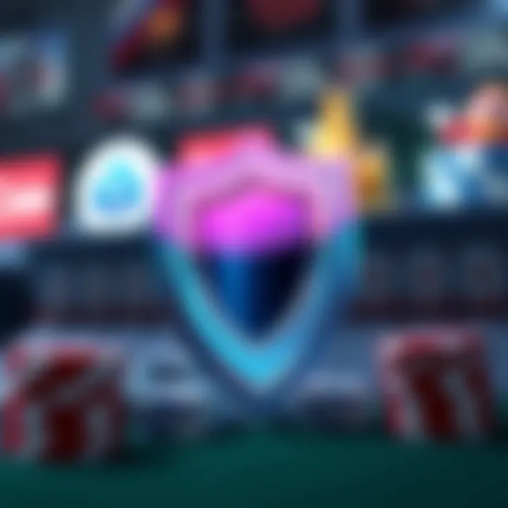 Regulatory Safeguards in Crypto Casinos A shield symbolizing regulations and safeguards in crypto gambling