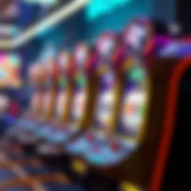 A futuristic online casino interface featuring modern slot innovations