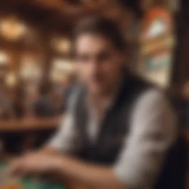 Enjoying Free Play on Bierhaus Slot Machine Player enjoying free play on the Bierhaus slot machine