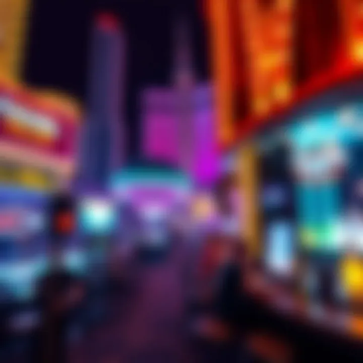 Vibrant nightlife scene surrounding the Cosmopolitan Bar