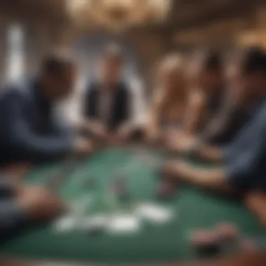 High-Stakes Action High-stakes poker game in action