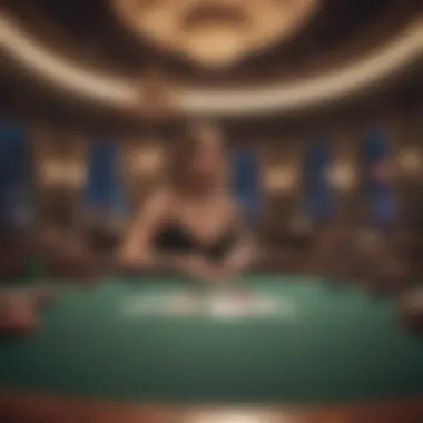 Luxurious Poker Setting Luxurious poker table at the Cosmopolitan Hotel