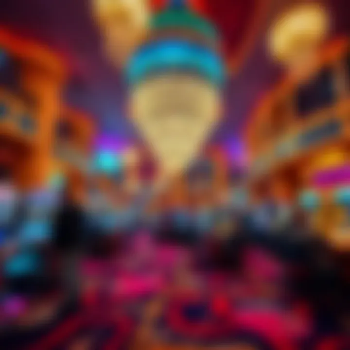 Luxurious casino interior showcasing vibrant gaming atmosphere