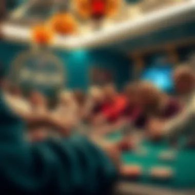 A historical timeline showcasing the evolution of poker