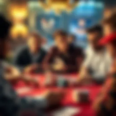 A strategic poker game in progress, highlighting diverse variants in action