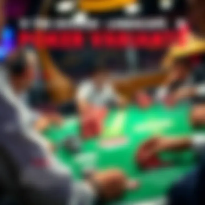 An engaging infographic explaining the rules of different poker variants