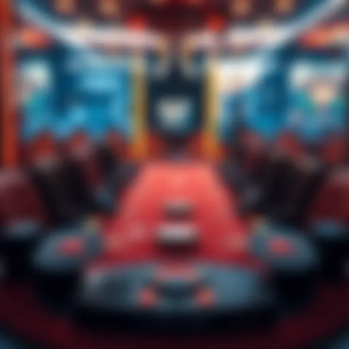 A virtual table setup for DJ Wild Poker gameplay