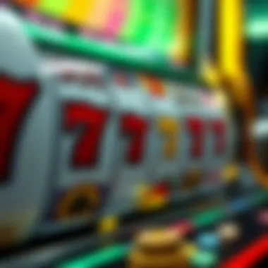 Close-up of a winning combination on a slot reel