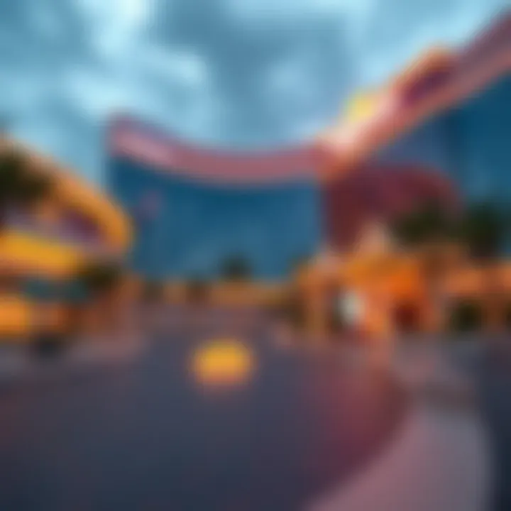 Exterior view highlighting the architectural elegance of Okada Wynn