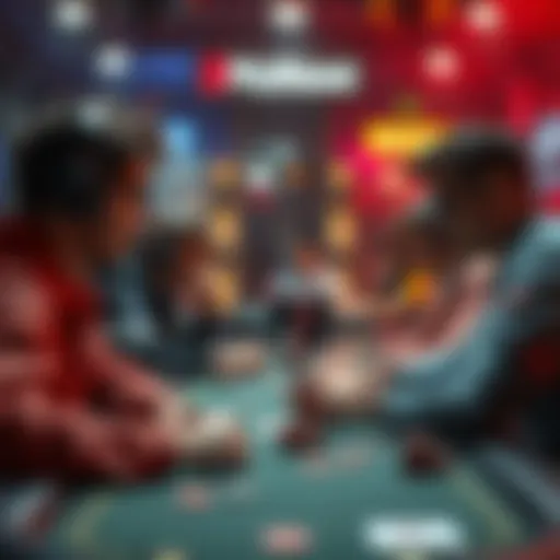 Understanding Team Interactions in Poker An abstract representation of online team poker dynamics.