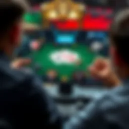 Mobile poker game interface showcasing diverse gameplay options