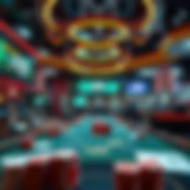 High-tech casino environment showcasing the impact of technology