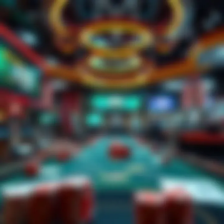 High-tech casino environment showcasing the impact of technology