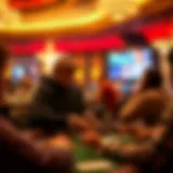 Engaging atmosphere of a poker tournament