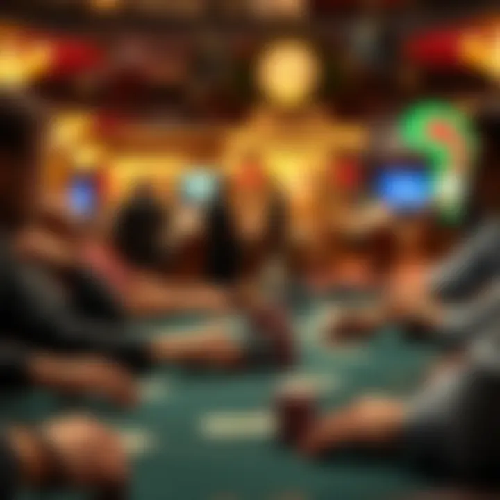 Detailed view of tournament gameplay strategy