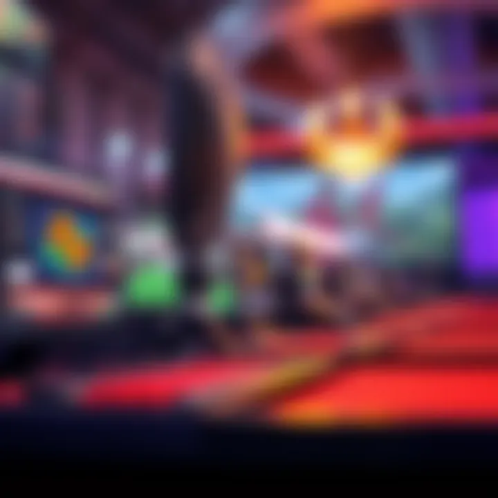 Illustration of online betting platforms showcasing various games