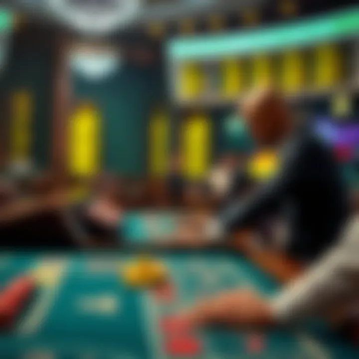 A player strategically placing bets on an online craps platform