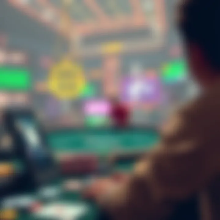 An illustration depicting the legal landscape of online betting